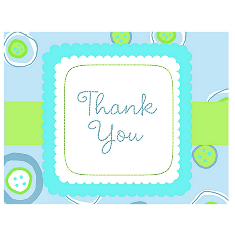 Blessed Baby Boy Thank You Cards (8 count)