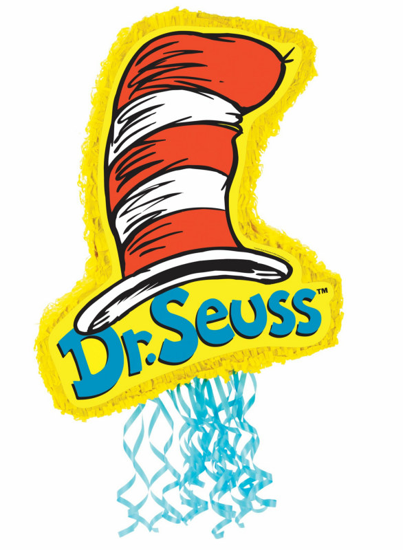 Dr. Seuss 21" Cat In The Hat Pull-String Pinata