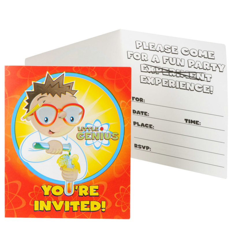 Little Genius Invitations (8 count)