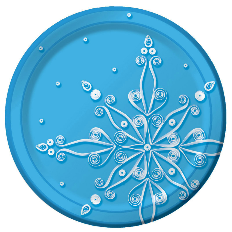 Snow Flurry Dessert Plates (8 count)