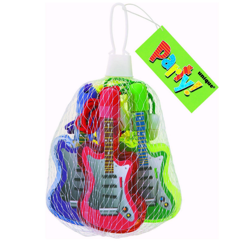 Bubble Guitar Necklaces Assorted (4 count)