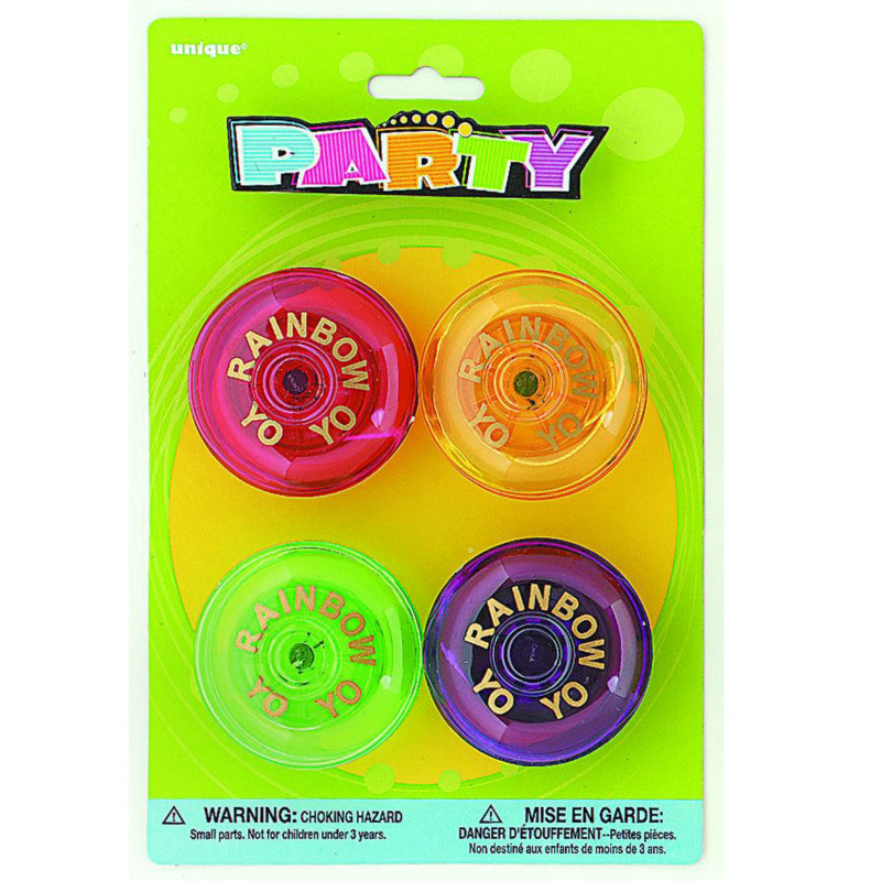 Rainbow Yo-Yo's Assorted (4 count)