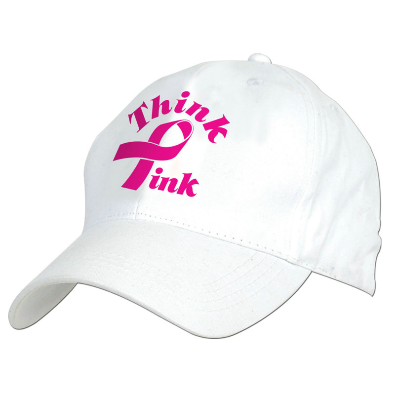 Embroidered Think Pink Cap