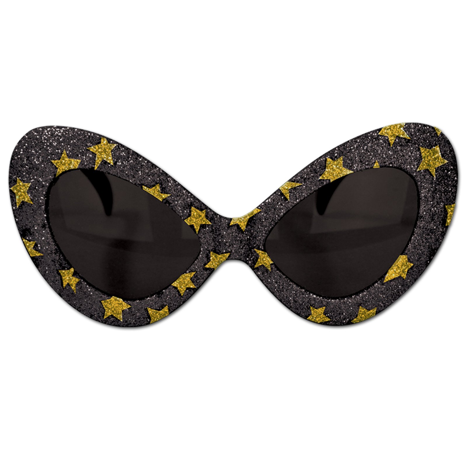 Glittered Hollywood Star Glasses