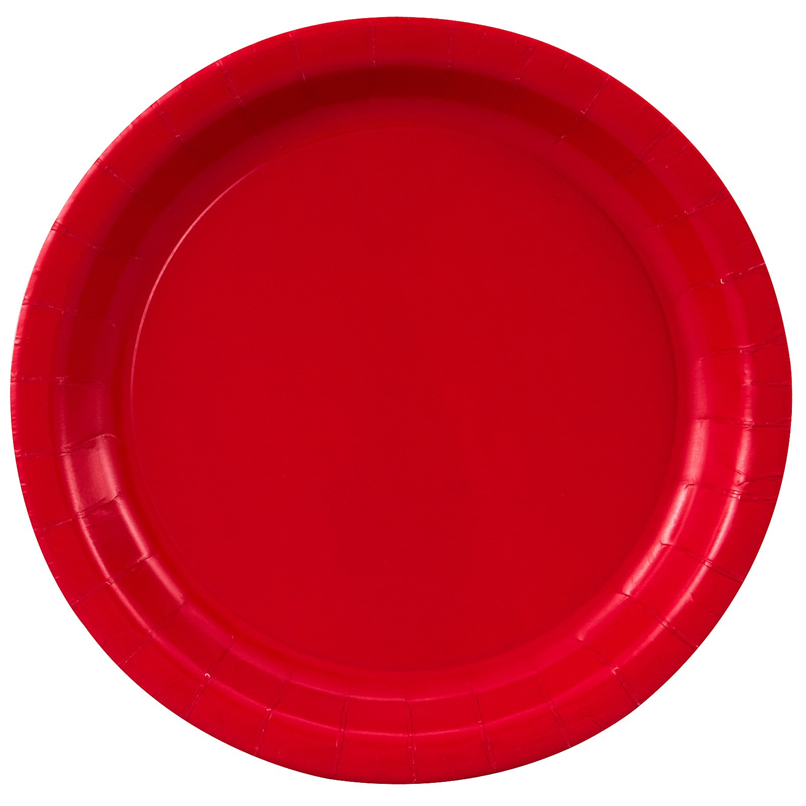 Classic Red (Red) Paper Dinner Plates (24 count)