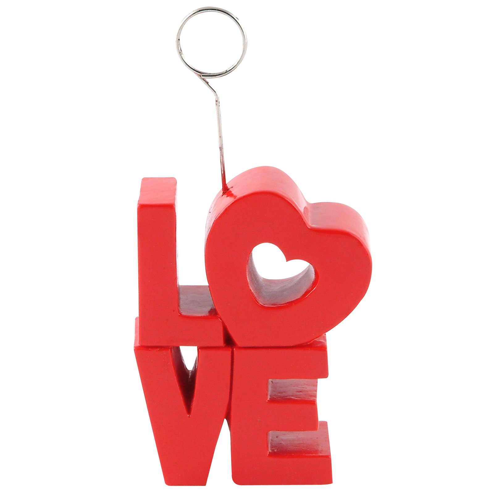 Red "Love" Photo/Balloon Holder