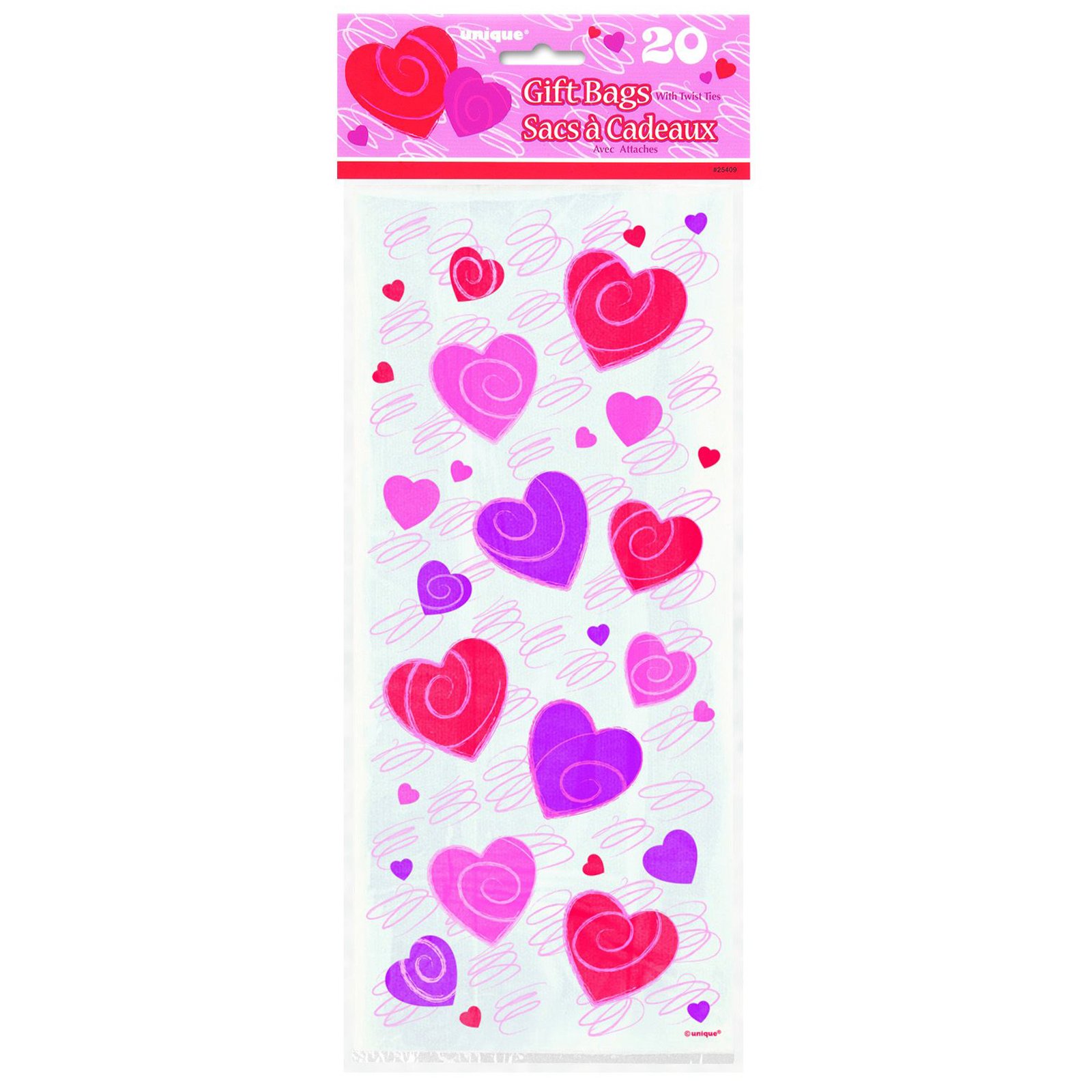 Hearts-A-Whirl Cello Bags (20 count)