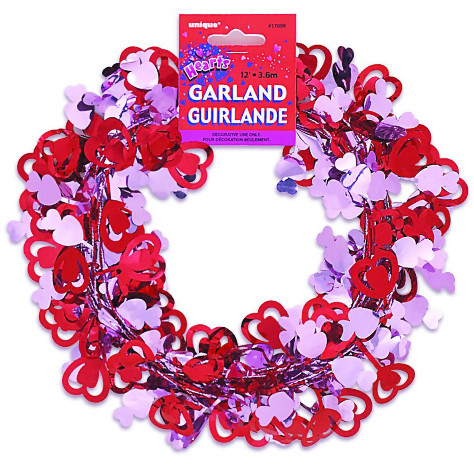 12' Hearts Wire Garland