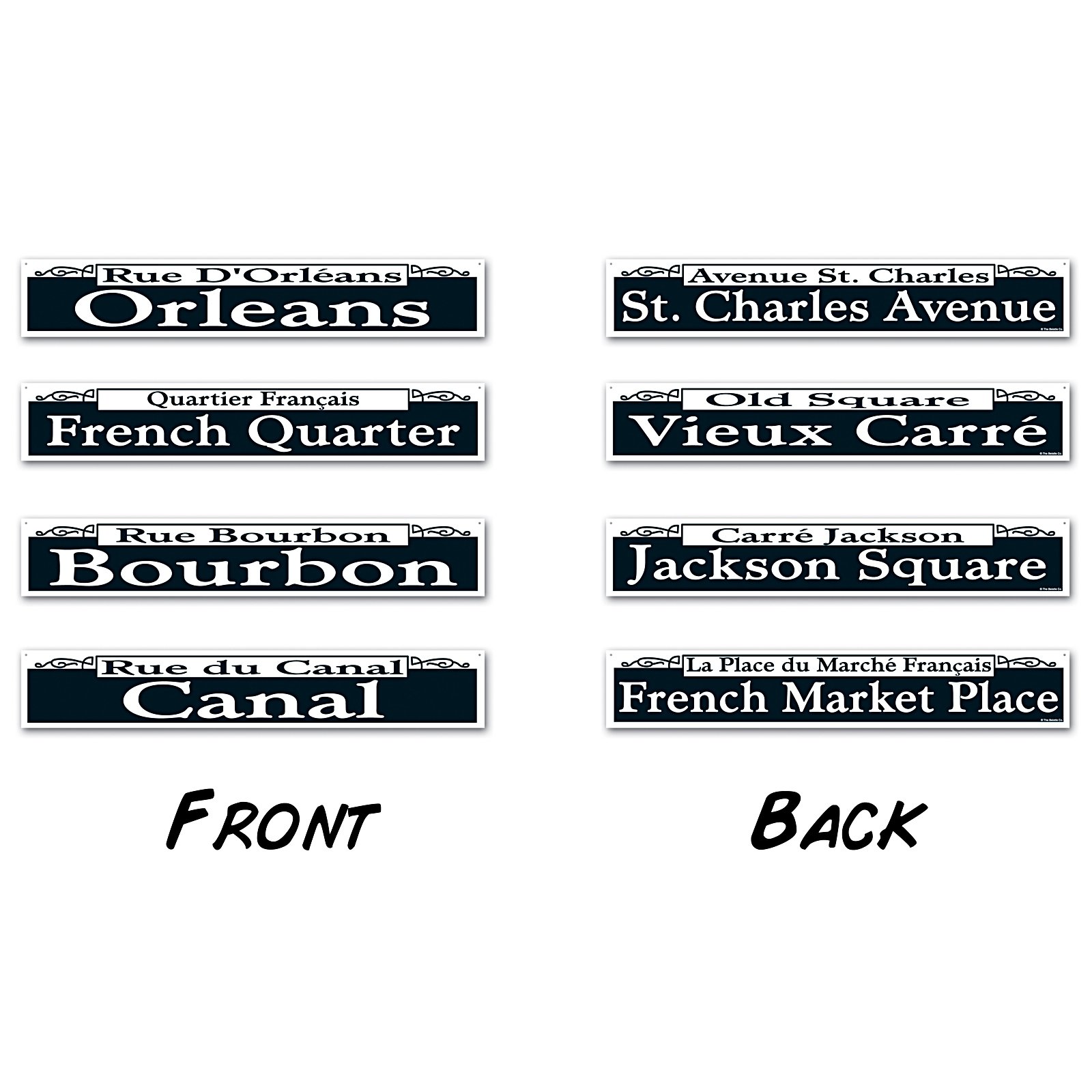 Mardi Gras Street Sign Cutouts (4 count)