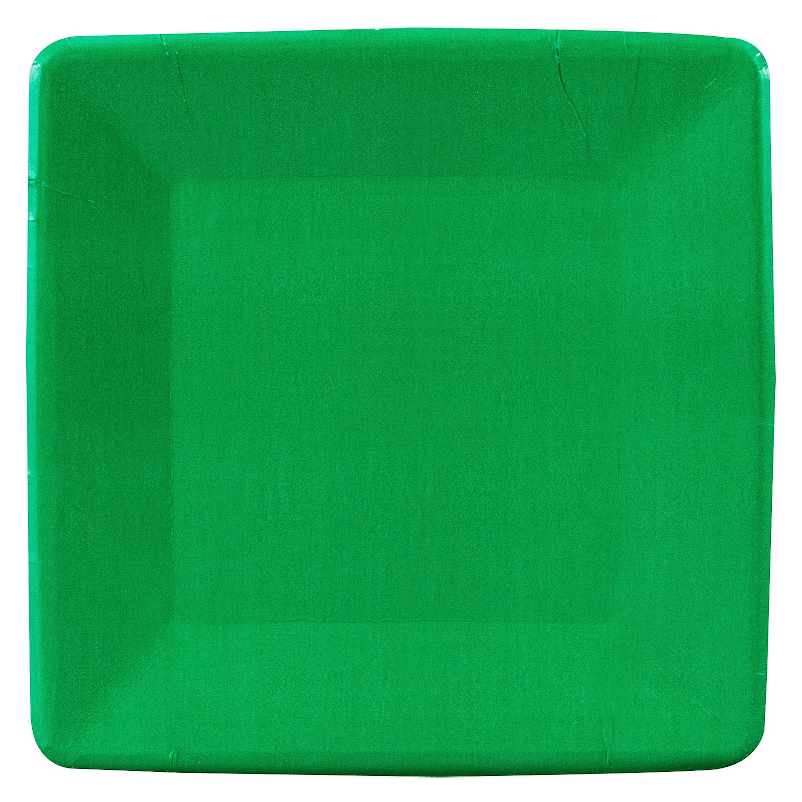 Emerald Green (Green) Square Dessert Plates (18 count)