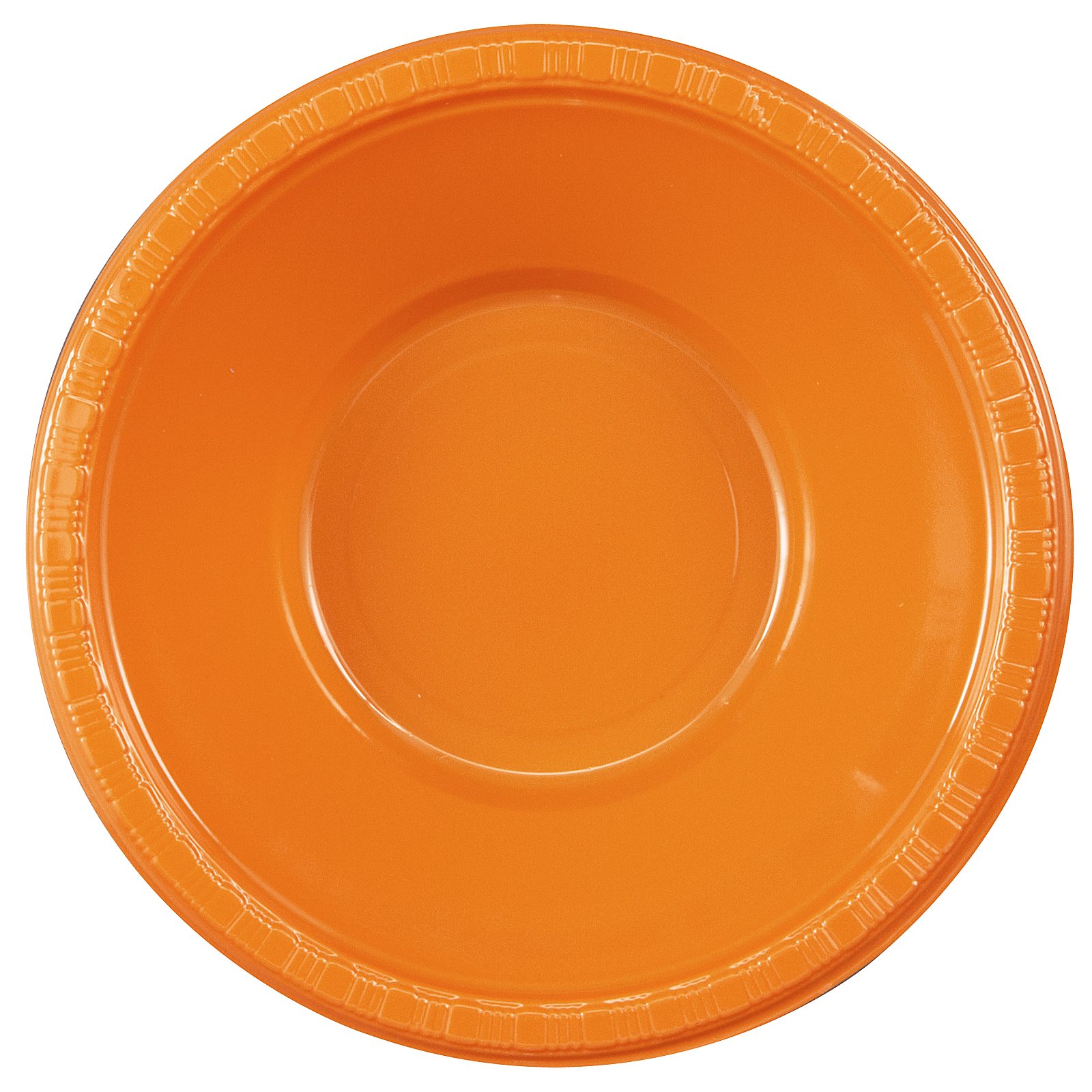 Sunkissed Orange (Orange) Plastic Bowls (20 count)