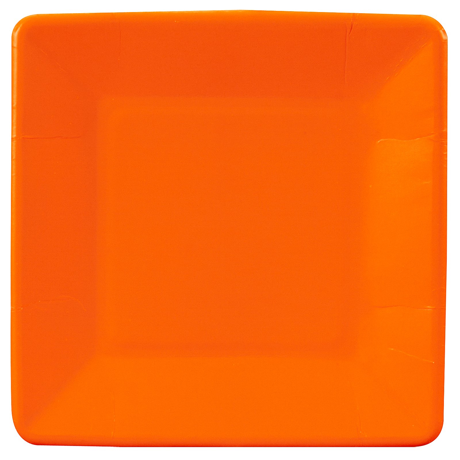 Sunkissed Orange (Orange) Square Dessert Plates (18 count)