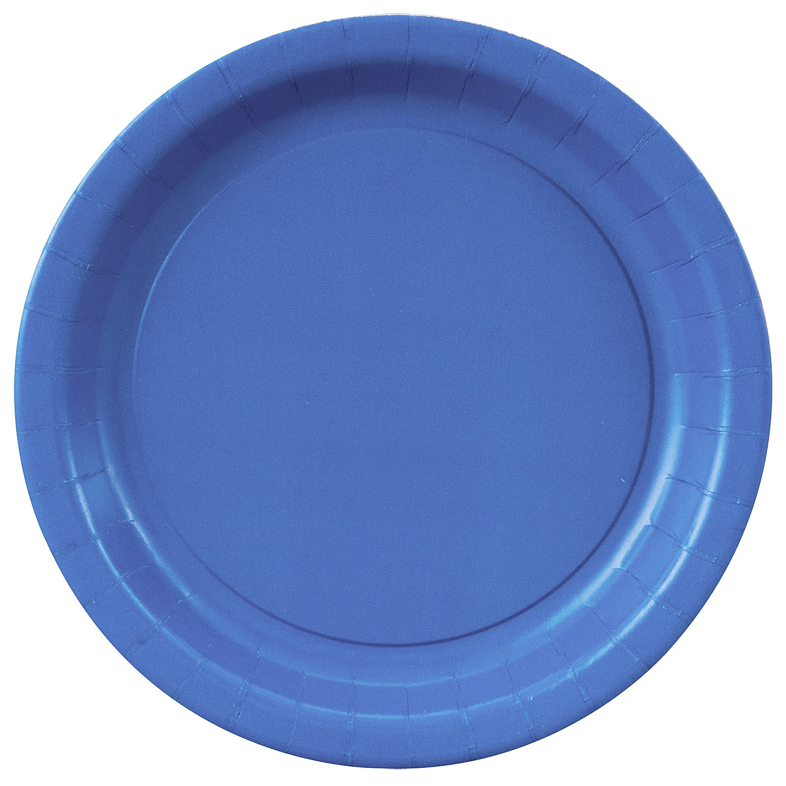 True Blue (Blue) Paper Dessert Plates (24 count)