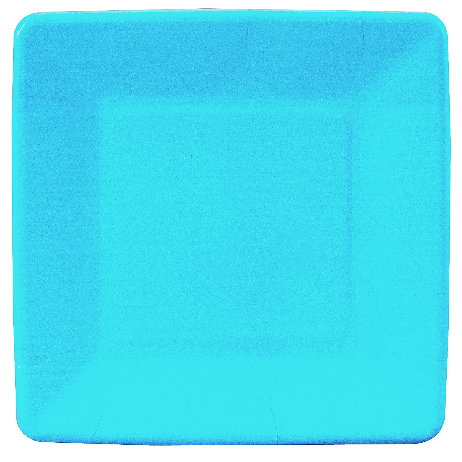 Bermuda Blue (Turquoise) Square Dessert Plates (18 count)