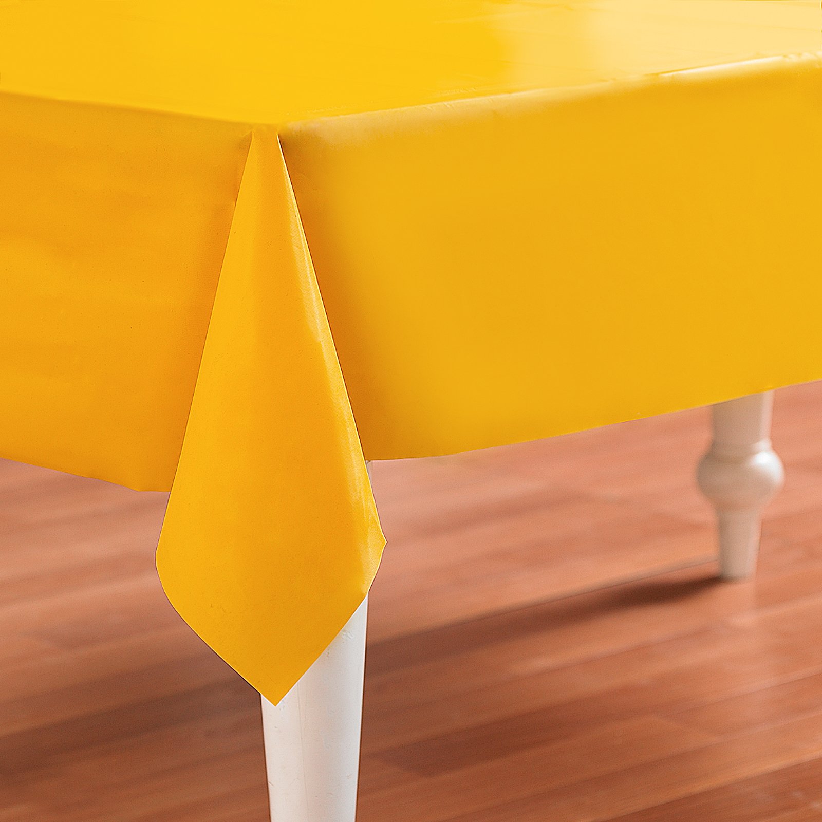 School Bus Yellow (Yellow) Plastic Tablecover