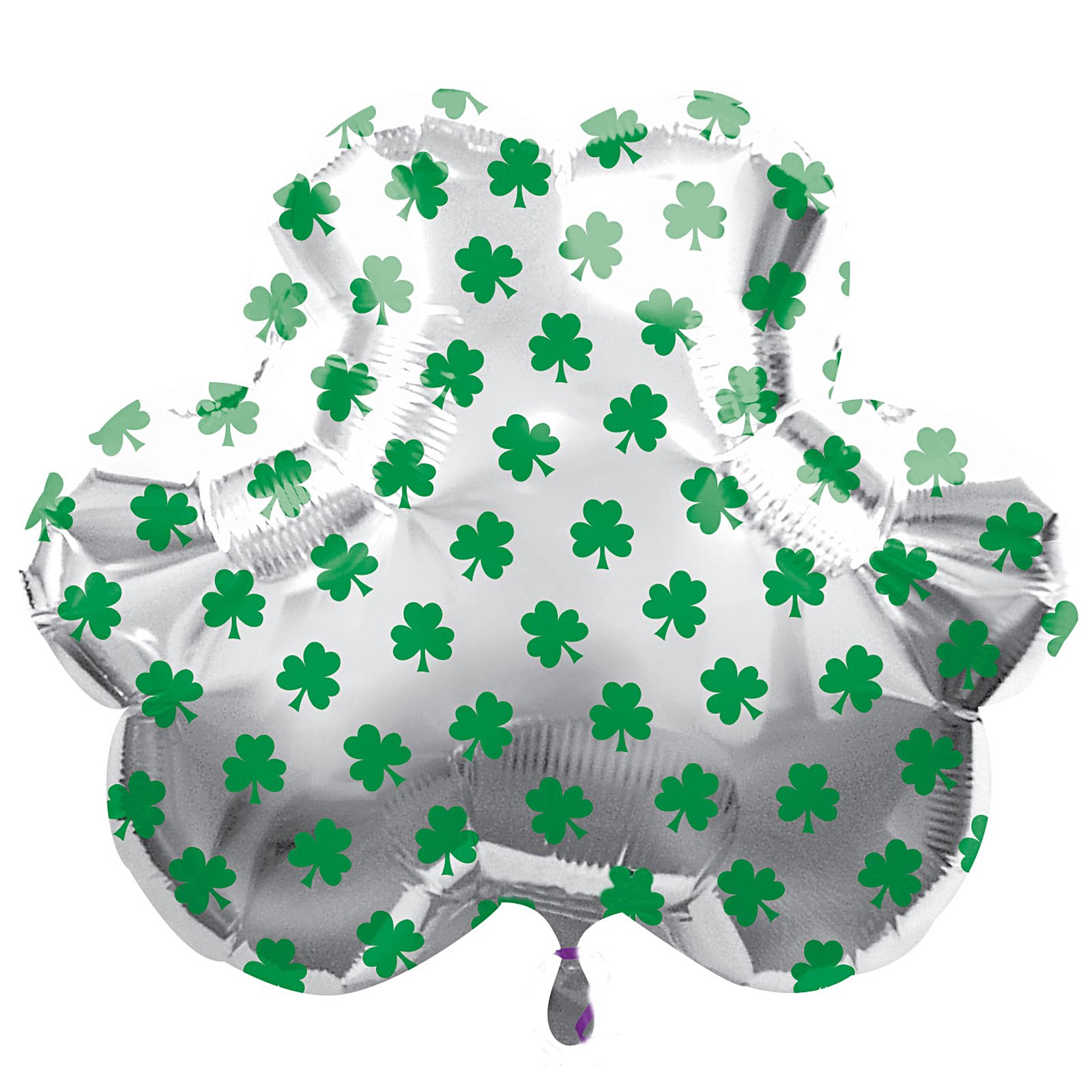 White Shamrock 25" Foil Balloon