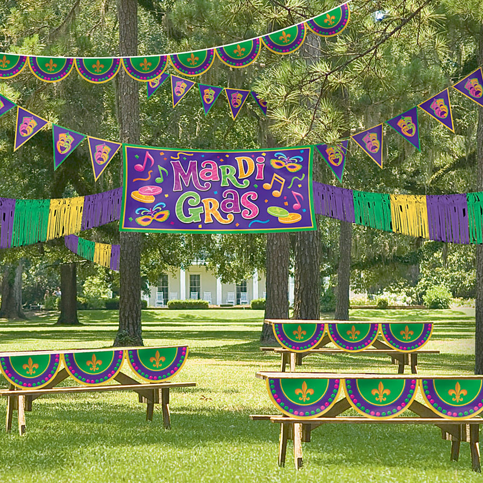 Mardi Gras Outdoor Decorating Kit