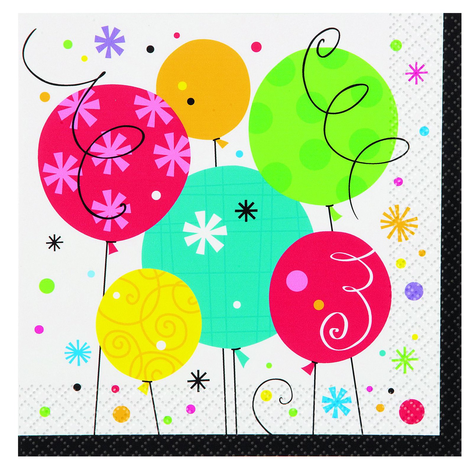 Breezy Birthday Beverage Napkins (16 count)