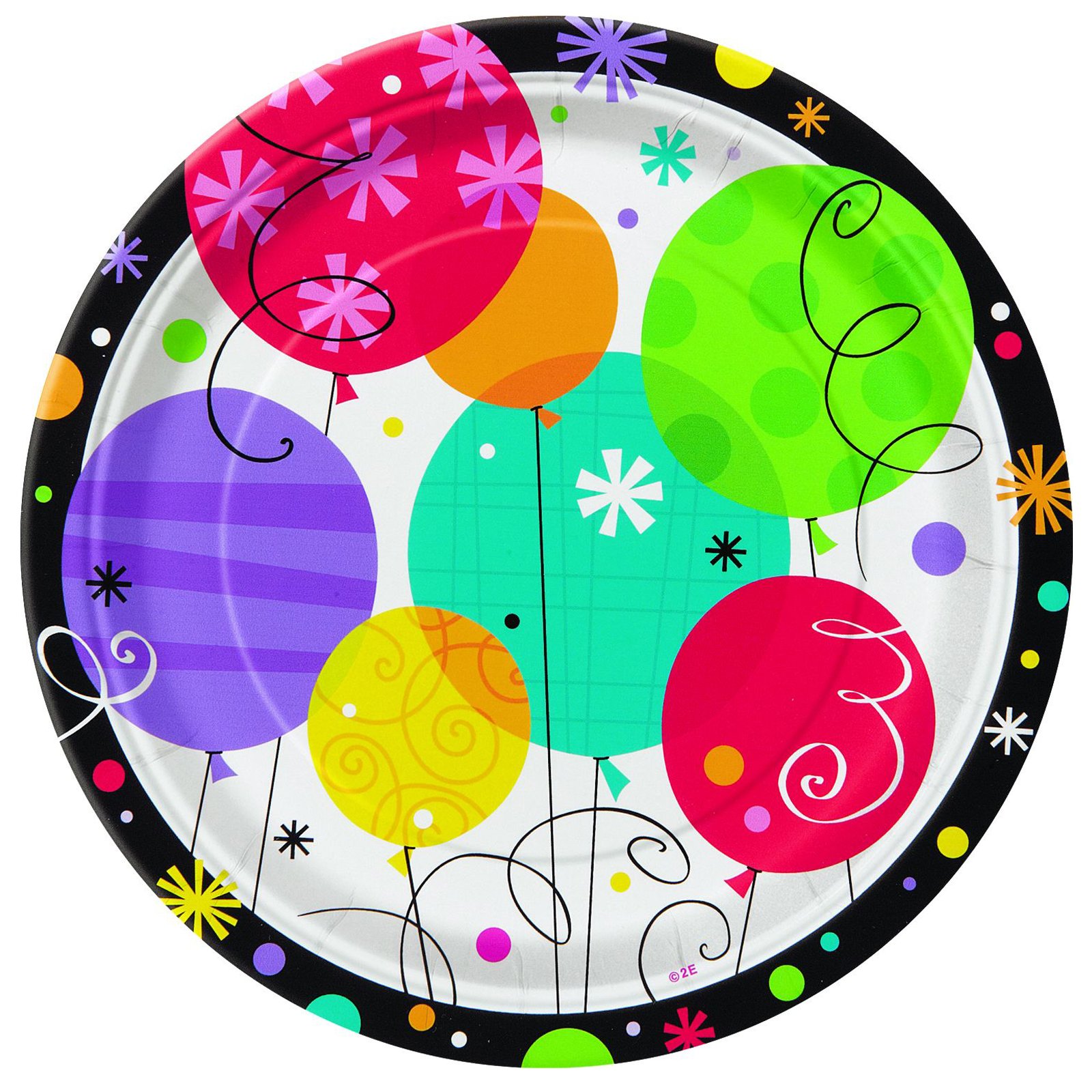 Breezy Birthday Dessert Plates (8 count)