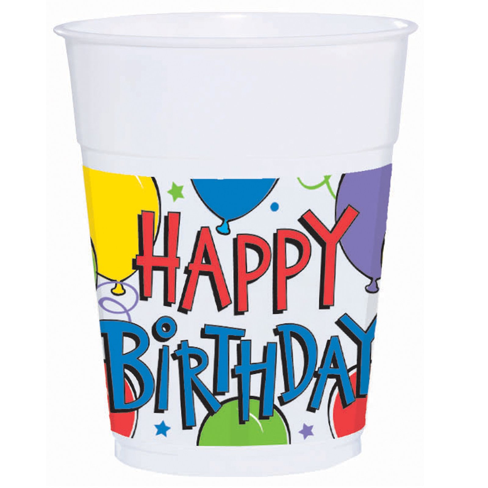 Balloon Fun 14 oz. Plastic Cups (50 count)