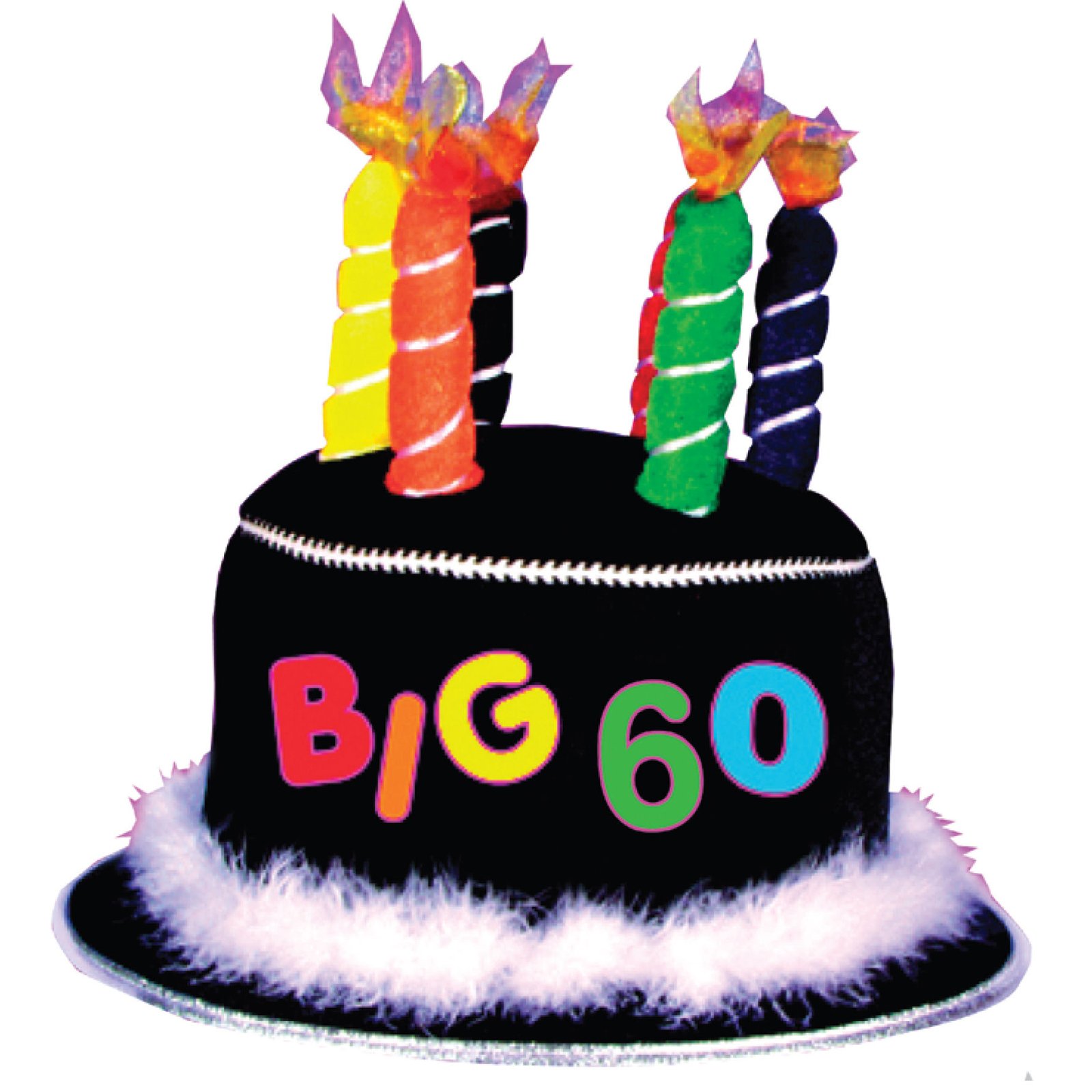 Over the Hill 60th Birthday Candle Hat