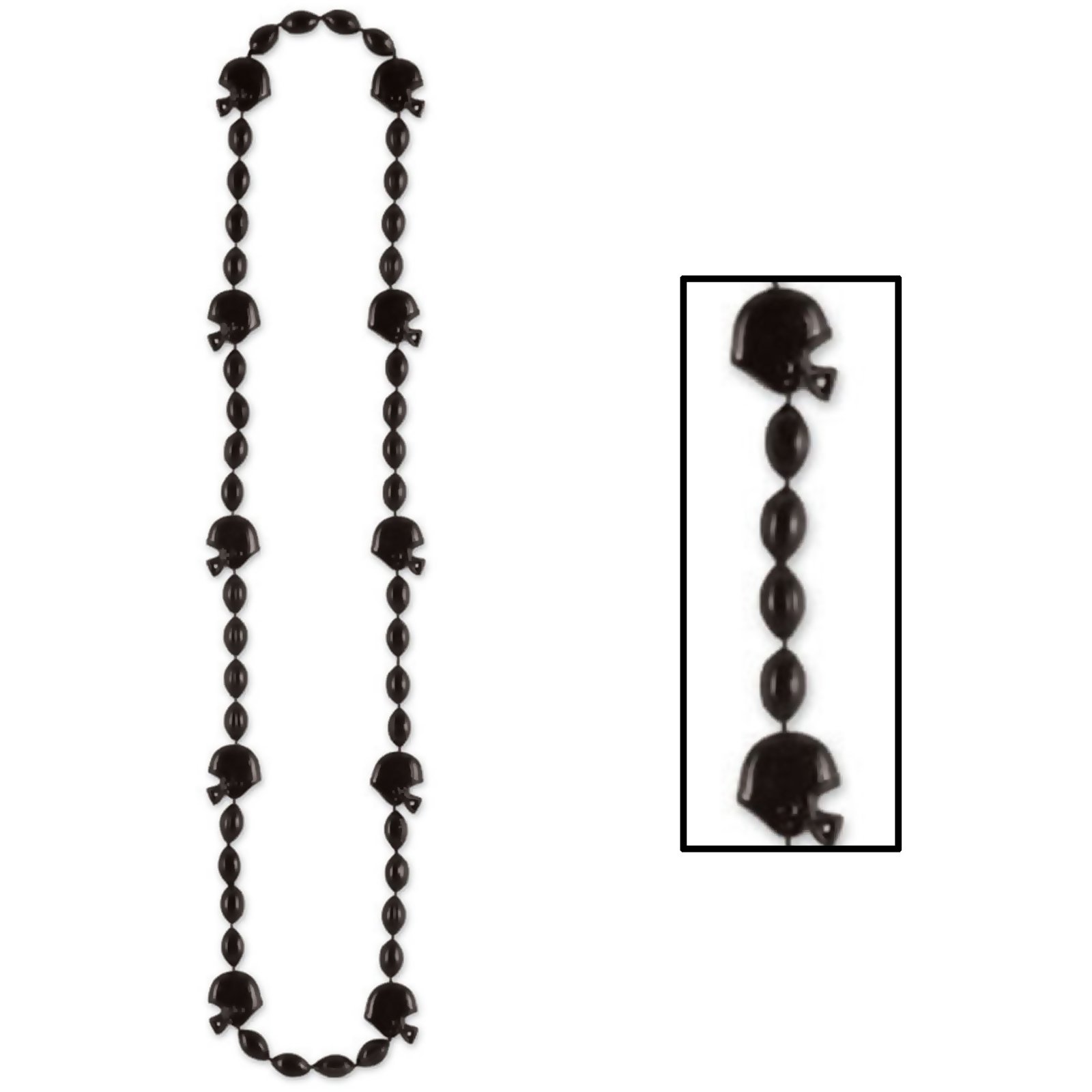 Football Beads - Black