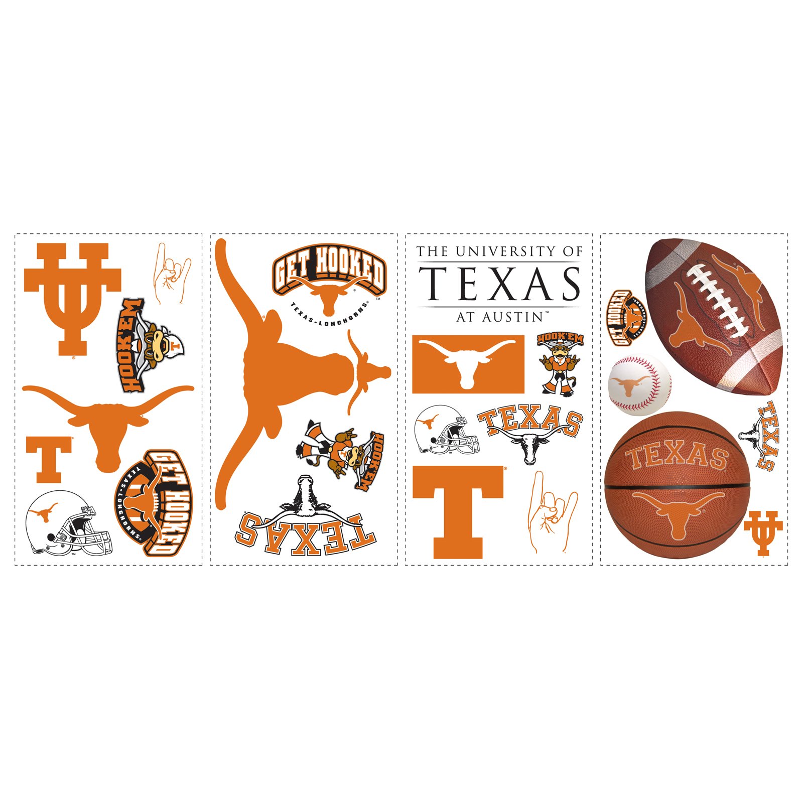 Texas Longhorns - Removable Wall Decals