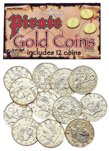 Gold Pirate Coins