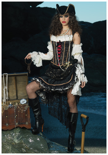 Deluxe Sultry Pirate Costume