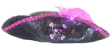 Kids Pink Caribbean Pirate Hat