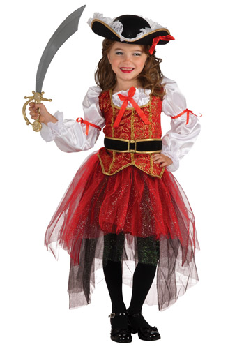 Girls Princess Sea Pirate Costume