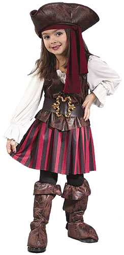 Caribbean Toddler Pirate Girl Costume