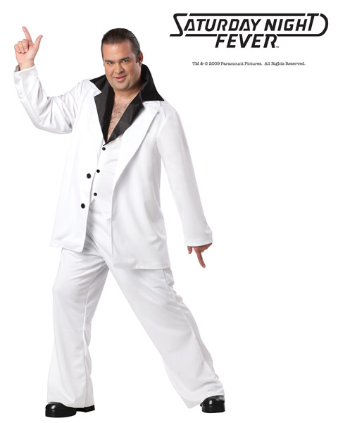 Deluxe Plus Size Saturday Night Fever Mens Costume