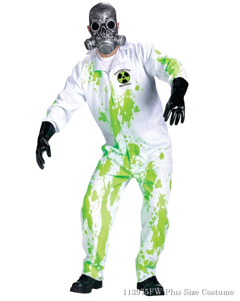 Mens Plus Size Radiation Recovery Team Costume