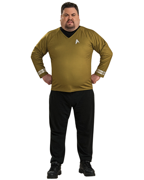 Mens Plus Size Star Trek Deluxe Shirt Costume