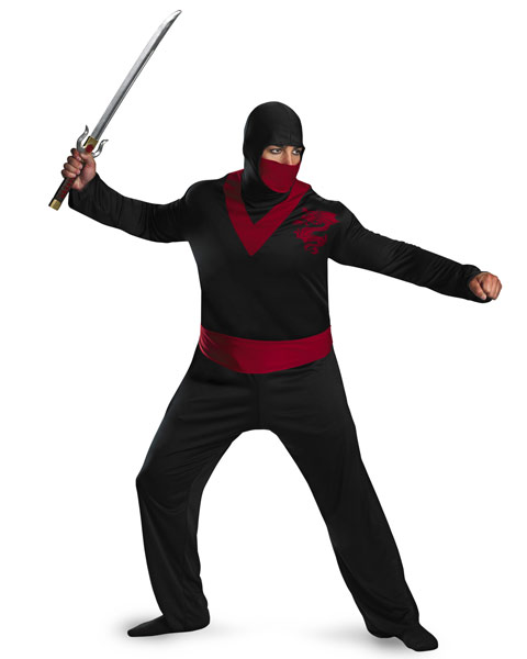 Plus Size Ninja Warrior Mens Costume