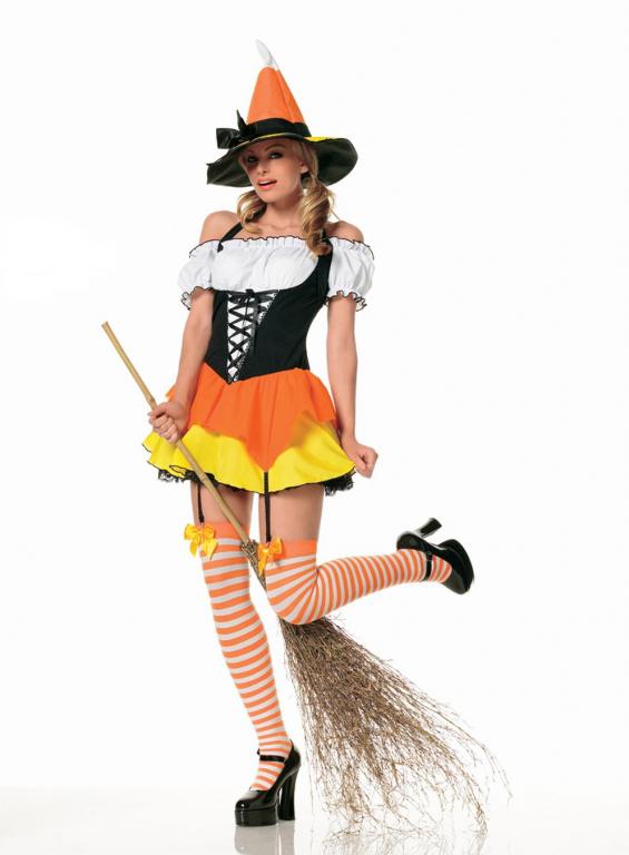 Candy Corn Witch Costume