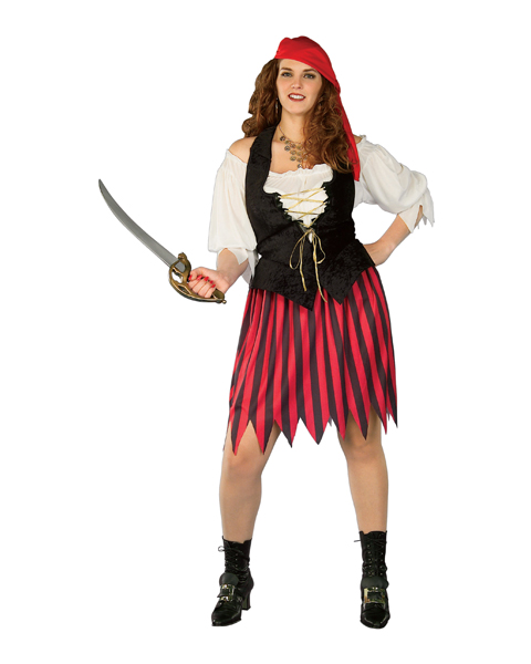 Adult Plus Size Buccaneer Wench Costume