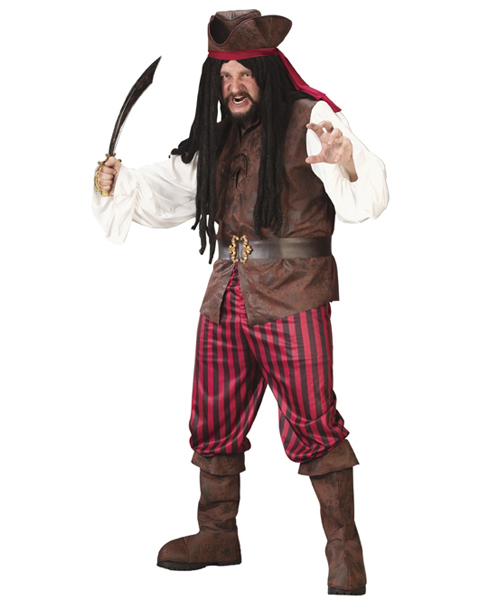 Mens Plus High Seas Buccaneer Costume