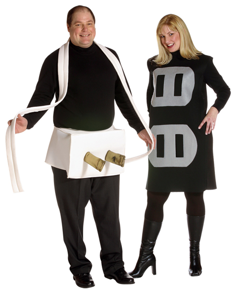 Mens Plus Size Plug & Socket Costume