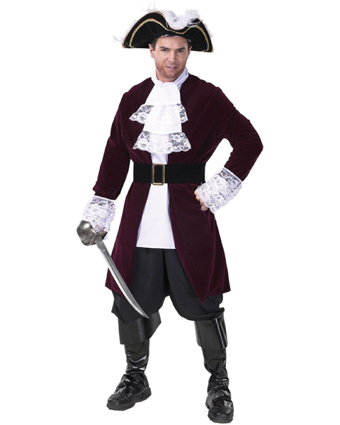 Mens Plus Size Pirate Captain Costume