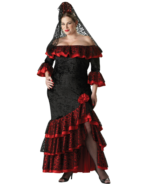 Elite Womens Plus Senorita Costume