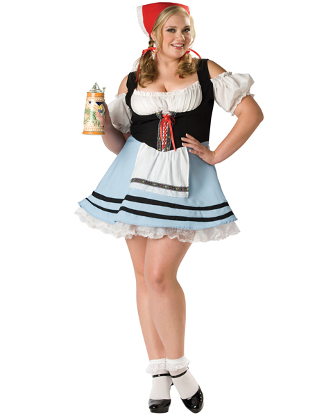 Elite Womens Plus Oktoberfest Girl Costume