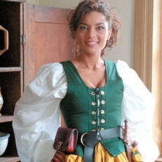 Galley Wench Twill Bodice Renaissance Collection Adult