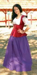 Rouge Cotton Velveteen Bodice Renaissance Collection Costume