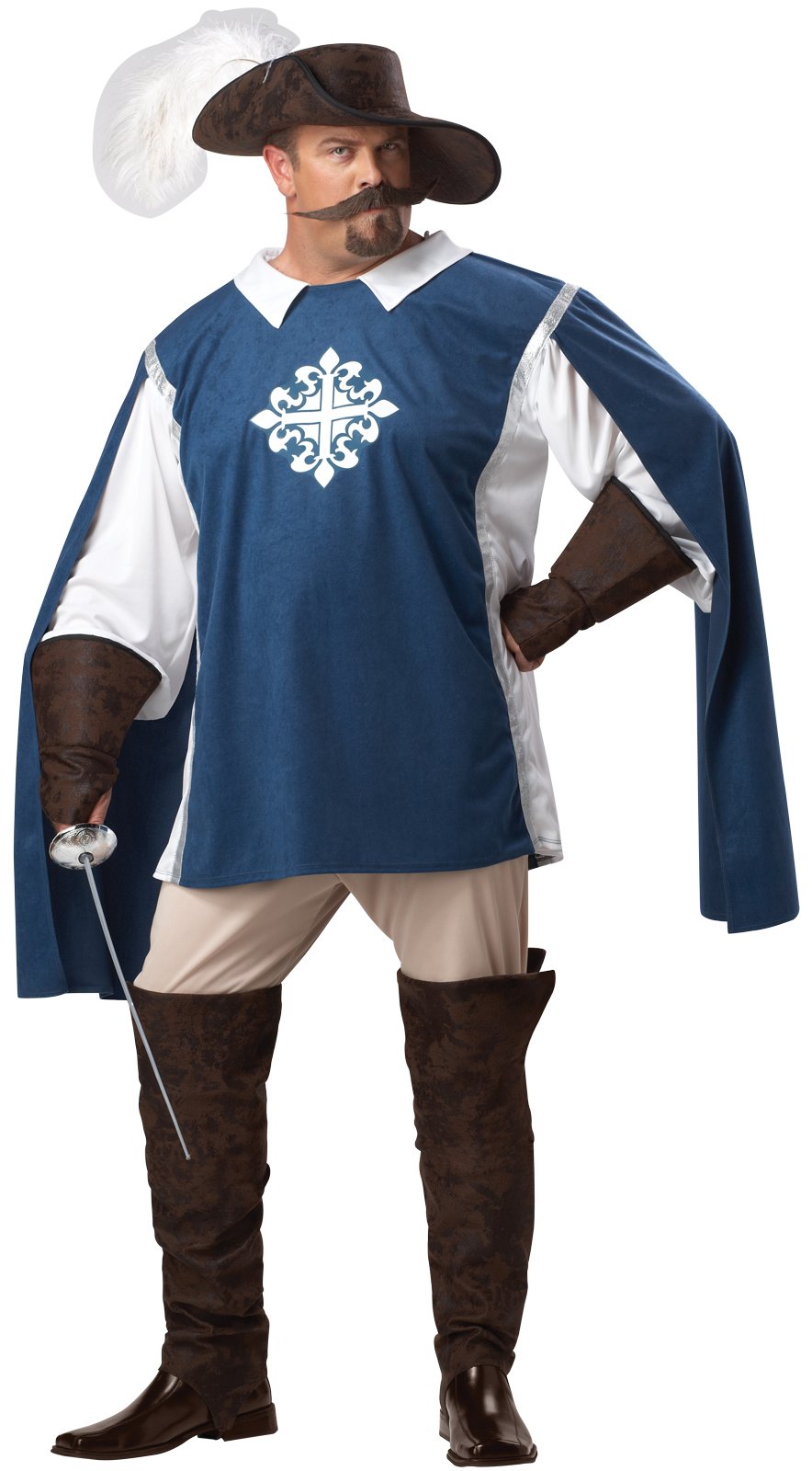 Musketeer Adult Plus Costume