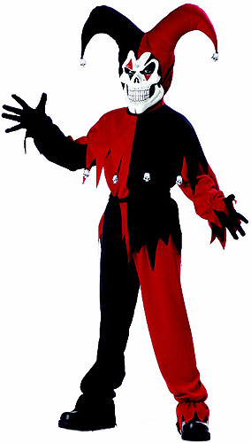 Kids Evil Jester Costume