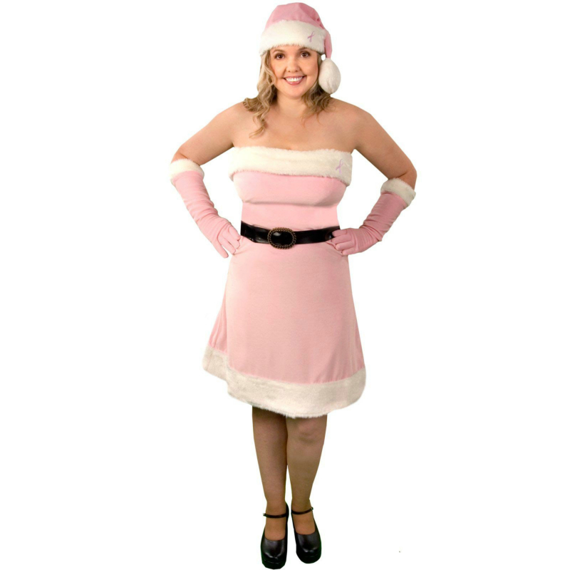 Pink Santa's Helper Adult Plus - Winter Holiday Classics Costume