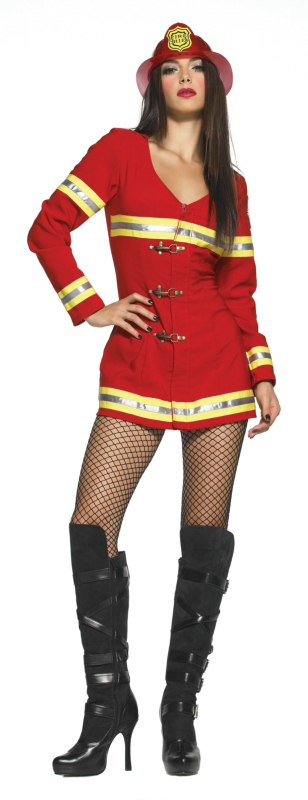 Red Hot Firefighter Adult Costume