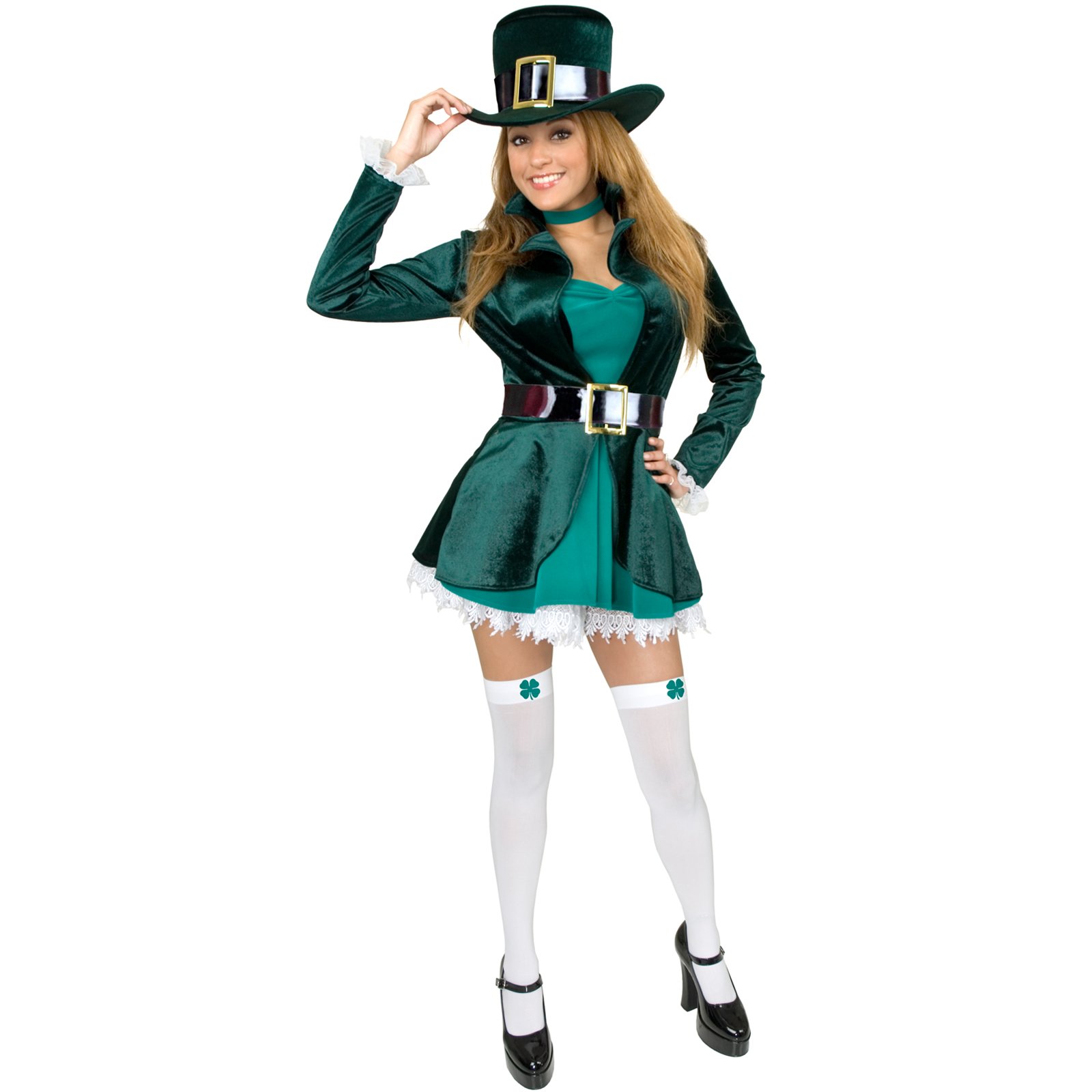 Sexy Leprechaun with Hat Adult Plus Costume